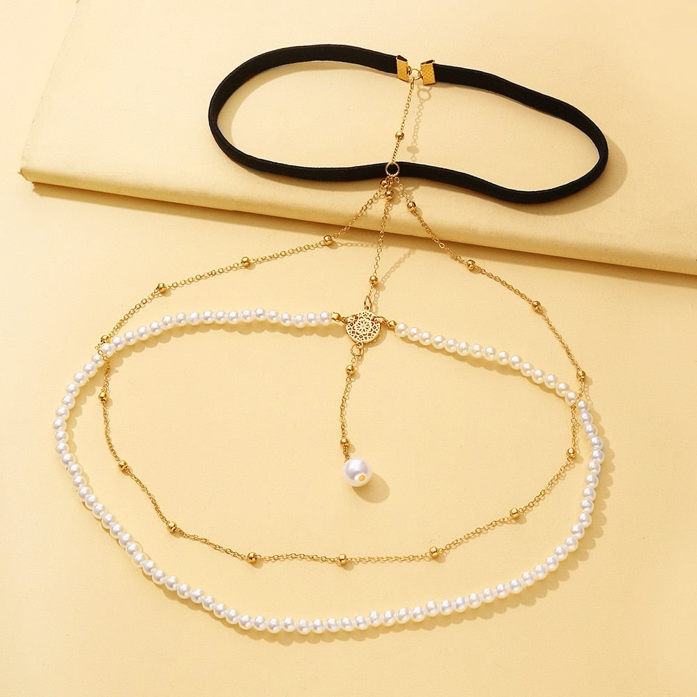 Gilded Teardrop Anklet