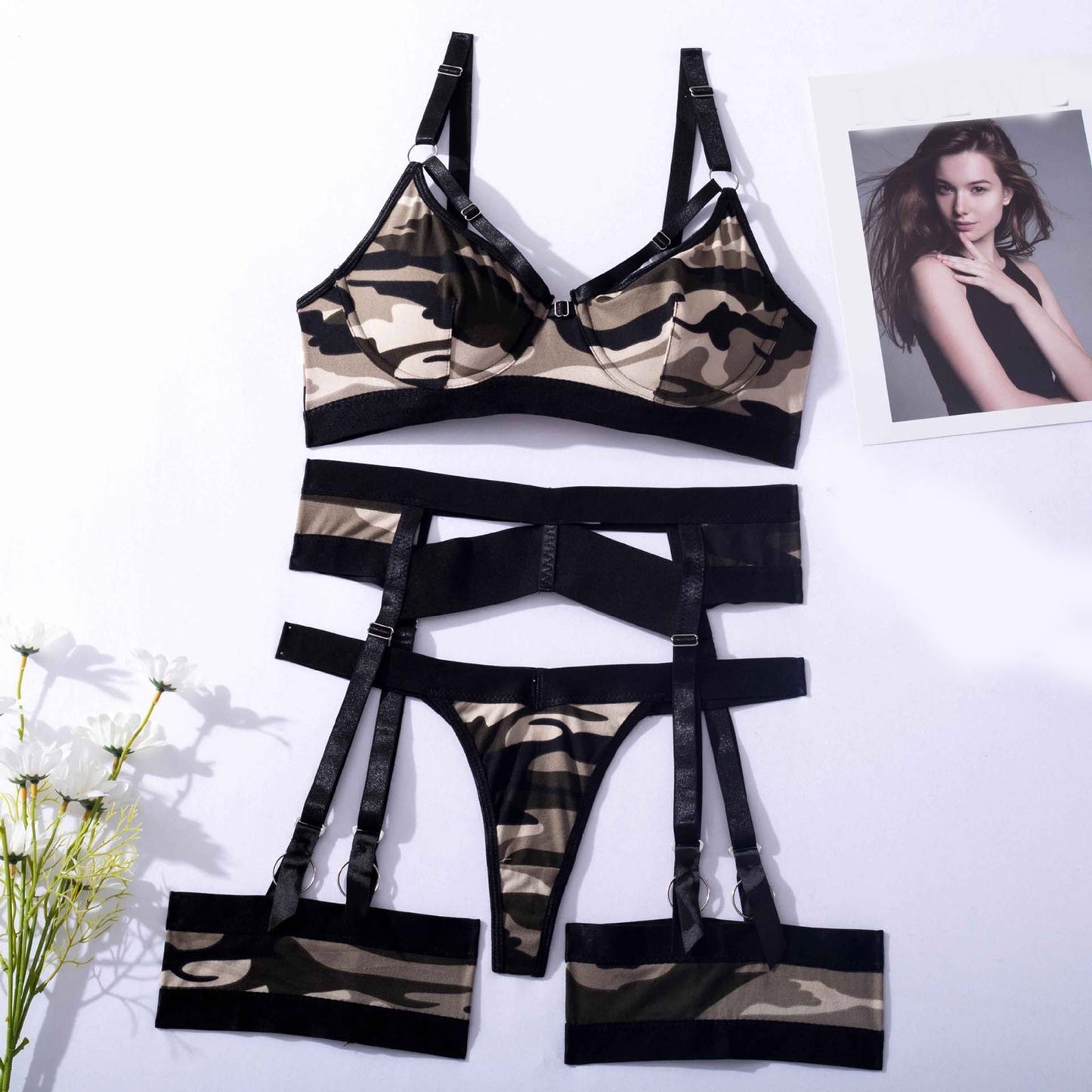 Leopard Lace Set