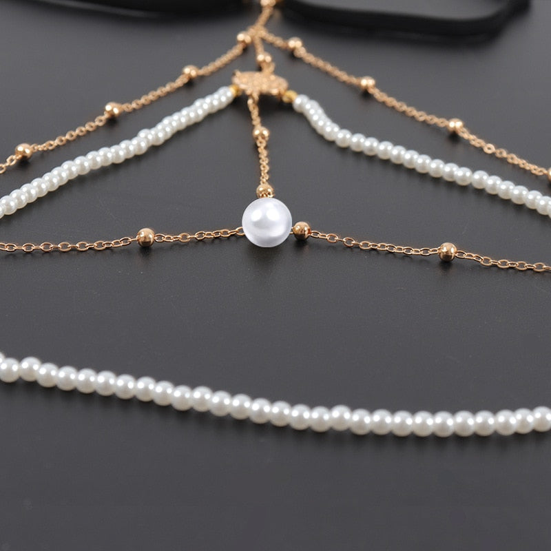 Gilded Teardrop Anklet