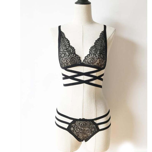 Wireless Cutout Bra Set